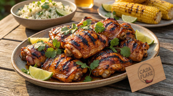 Honey Chipotle Grilled Chicken Thighs