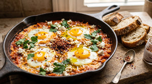 Smoky Shakshuka with Wild Ember Chili Flakes (25 Minutes)