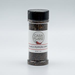 Casa Flake Black Peppercorns bottle