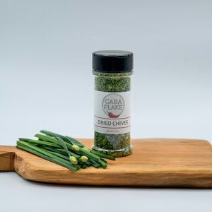 Casa Flake Dried Chives bottle with ingredients