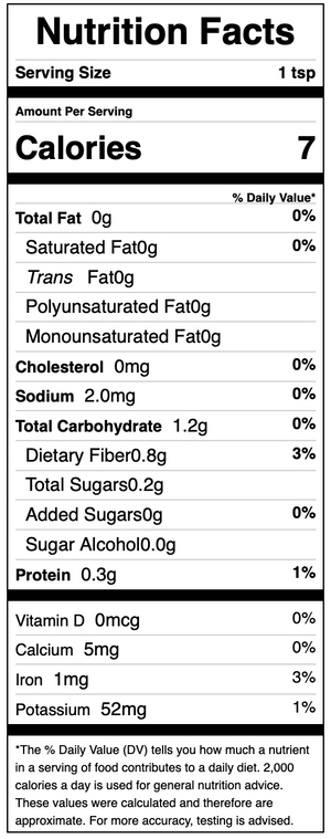 Smoked Sweet Paprika Nutritional Facts