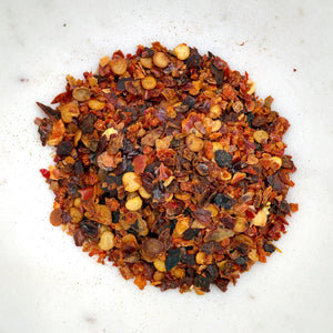 Spice blend Casa Flake Wild Ember on a white background